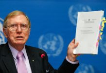 British Government backs the UN Commission of Inquiry report