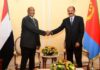 Sudan’s military leader Burhan briefs Eritrean President Afwerki on war situation