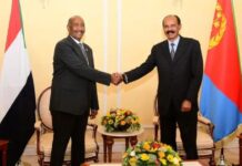 Sudan’s military leader Burhan briefs Eritrean President Afwerki on war situation